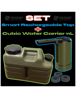 Holdcarp SET - Smart Rechargeable Tap + Cubic Water Carrier 11L